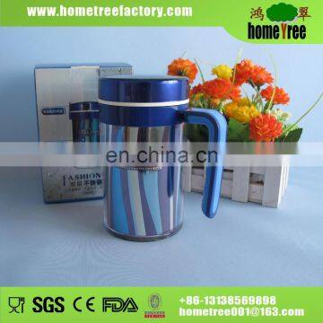 Double Layer Stainless Steel Cup With Handle 400ml