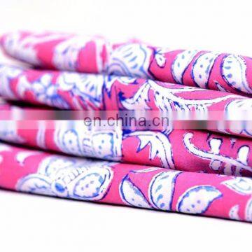 Dressmaking Sewing Fabric By Meter Indian New Hand Block Cotton Fabric Crafting