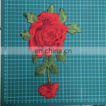 New Arrival 3D Red Flower Patch/applique Sew On/iron on photo-2