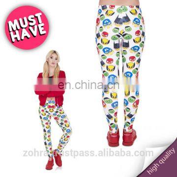Superhero Emoji Running Stylish Photo Fashion Sport Fitness 3d Lularoe Ladies Sexy Pattern Fit Print Leggings for Woman