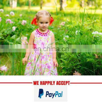 Fashion Flowers Pleated Dress Baby Girls