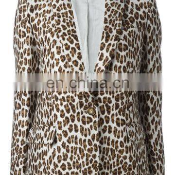 MIKA2442 Leopard Print Wool Winter Coats