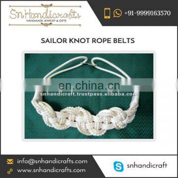 Long Lasting and Durable Braided Rope Belt from Top Wholesaler at Low Cost