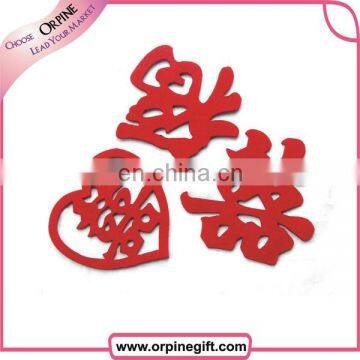 Eco-friendly Wholesale Embroidered Patches for Bestwishes in Chinese Style