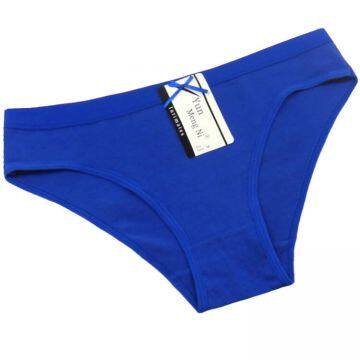 Yun Meng Ni Sexy Underwear Plain Colors Bikini Briefs Breathable Cotton Panties For Women photo-4