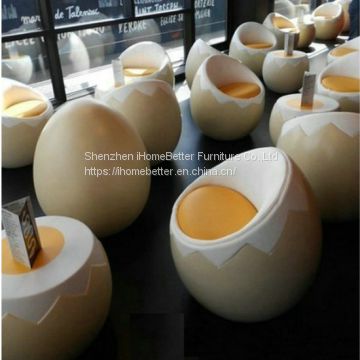 Fiberglass Egg-shaped Chair FRP Egg Chair Breakfast Chair