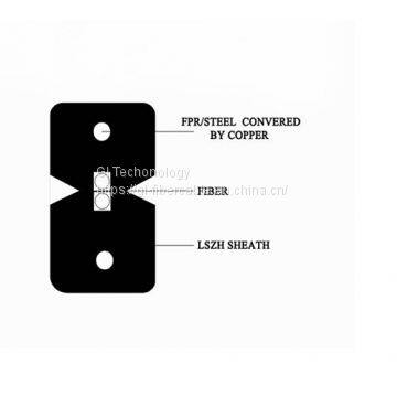 12 strand single mode fiber optic FTTH cable