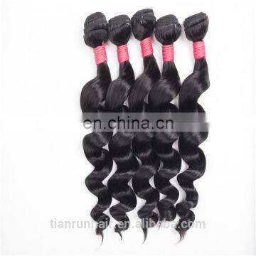 9A Popular Loose Wave Indian Bundles More Soft Hair Full Ends Weaves