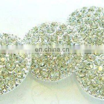 2013 new rhinestone hair flower embellishment garment accessory button