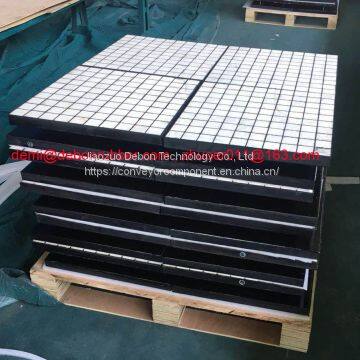 High Wear Impact Resistant Conveyor Chute Rubber Ceramic Liner With Alumina Hex Tiles photo-4
