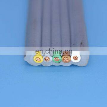 Custom 5x2.5mm2 flat elevator cable with special pvc sheath