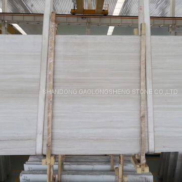 White Marble, White Wooden Marble, White Wenge Marble, White Wood Marble Slab,Grey Serpegiante Marble photo-3