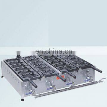 2018 Fast Food High Efficiency Ice Cream Taiyaki Machine/Big Fish Shaped Cake Mould/Open Mouth Taiyaki Maker photo-3