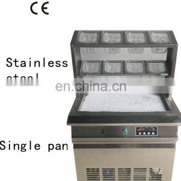 Factory price Zhengzhou Thailand fry ice cream machine, rolled fried ice cream machine