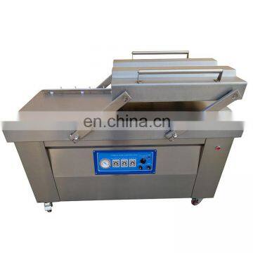 Automatic Double Chamber Nitrogen Gas Flushing Filling Food Fish Meat Vacuum Sealer Sealing Packing Machine