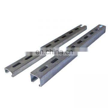 Factory Supply Galvanized SS400 Steel Standard C Channel Dimensions