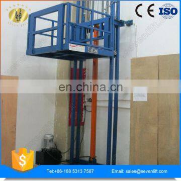 7LSJD Shandong SevenLift 4 Post Small Home Outdoor Cargo Vertical Elevator Lift