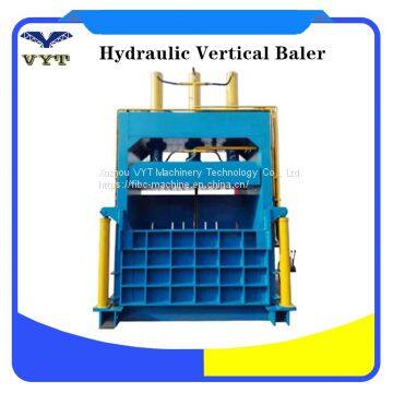 Vertical Used Clothes Cardboard Baling Press Machine Scrap Paper Baler