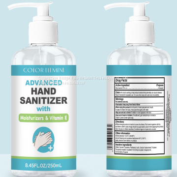 Natural Custom Logo Alcohol Hand Sanitizer Gel To Antibacterial Protect Your Healthy FDA CE