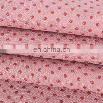 Chinese OEM 50D Plain Dyeing PVC Dot 300T Pongee 100% Polyester Pongee Fabric photo-4