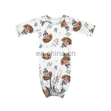 Infant Christmas Raglan Gown Toddler Sleeper Baby Gowns photo-6