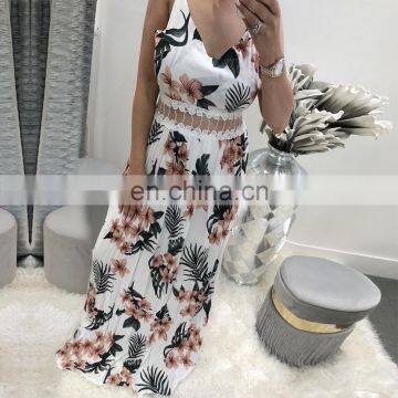 New Arrivals 2020 Summer&Spring Women Sleeveless Printed Dress Ladies Sexy Beach Lace Slip Dress photo-4