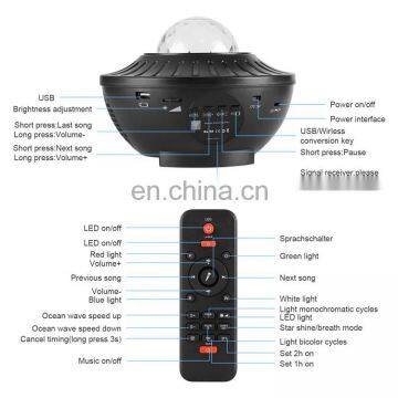 Amazon Hot Selling Projector Night Light Starry Lazer Projector With Music for Christmas Decoration Luz de Noche photo-7