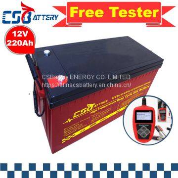 Csbattery 12V250ah Solar Gel Battery for Industrial/VRLA/Forklift/Maintenance-Free/Lighting/Ali photo-3