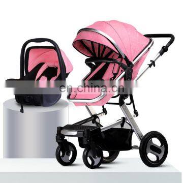 China supplier new design folding baby stroller luxury 3 in 1