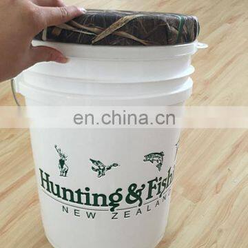 20 Liter Plastic Pail 5 Gallon Drum Big Bucket With Lid photo-2