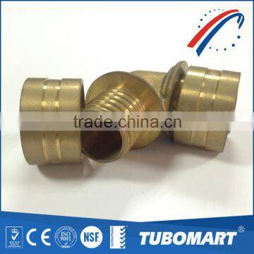 Quick joint HPB58-3A plumbing 90 brass union equal elbow pipe connector for water system