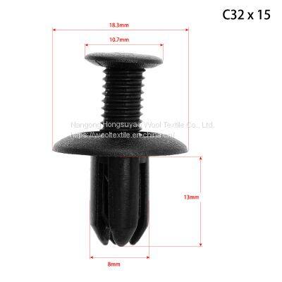 HE31 150PCS Automotive Reinforced Door Trim Panel Solid Nylon Plastic Door Panel Buckle photo-2