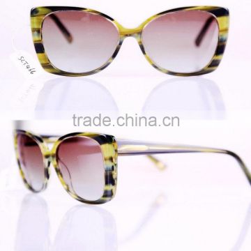 Acetate sunglasses with metal mixed in high level quality, CE/FDA