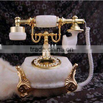 marble antique telephone for home decor