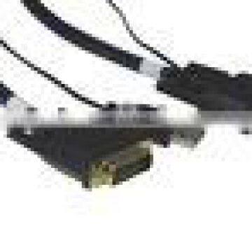 80M NYLON BRAIDED 24+1PIN M TO M DVI-D CABLE WITH USB ADN CHIP SET photo-2