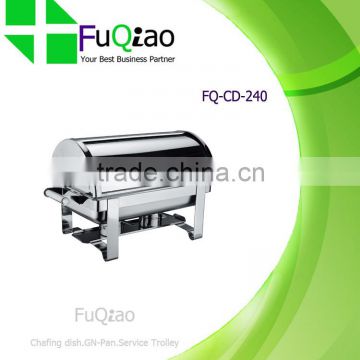 wholesale Oblong Roll Top Stainless Steel Buffet Chafing Dish for Hotel