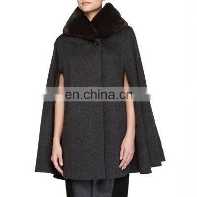 Best Price New Design Ladies Winter Cashmere Fur Fashion Shawl Wool Scarf