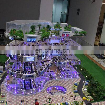 Ручная акриловая модель дома с планировкой интерьера и фигурками мебели photo-4