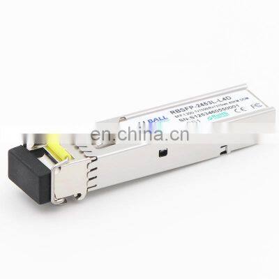 1000Base-Bx SFP bidi 1.25g TRx-1550/1310nm single-fiber LC DDM module