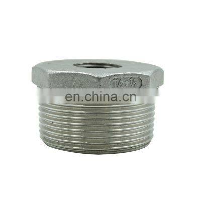 stainless steel pipe fitting ss 304 316L hexagon bushings hot sale