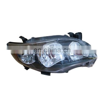 Car head lamp black spare parts car accessories for Toyota corolla 2010-2012 USA