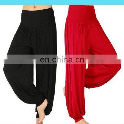 Women's fashion harem pants yoga wide size sports dance wide leg pants