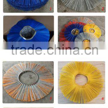 hot sale PP & steel wire road sweeper brush manufacturer