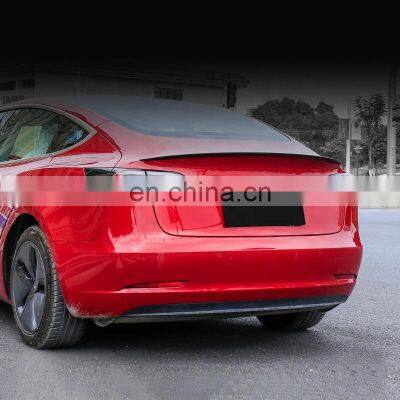 Original Spoiler For Tesla Model 3 2017-2020 Carbon Fiber Tail Wing Rear Spoiler