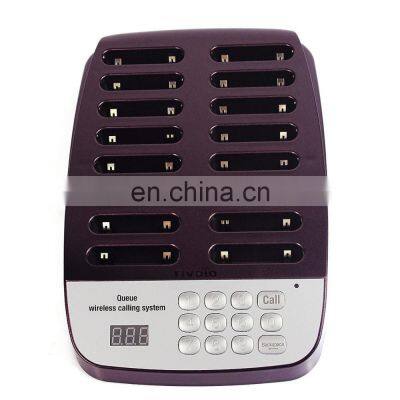 16 Channel Restaurant Coaster Pager Guest Call 433.92MHz Wireless Paging Queuing Calling System photo-3