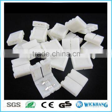 8 mm 2 Pin Solder Free LED Strip Solderless Connector for SMD 3528 LED Strip Light photo-2