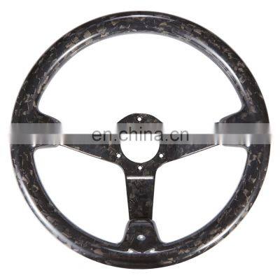 Flat Carbon Finish Steering wheel Universal Racing Parts