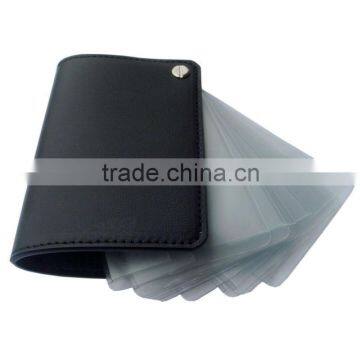 Black Plastic id card case business card case hard card case credit card holder