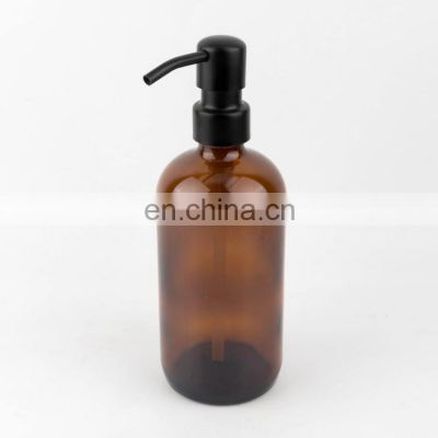 OEM Factory 250ml Black Matt With Pump Hotel Foaming Shampoo Custom Logo Spray Cristal Bottle