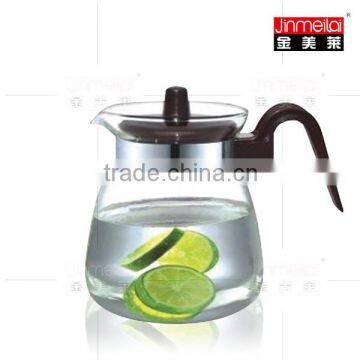 promotional glass kettle, transparent glass water pot, water bottle